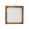 12 Pack: 8&#x22; x 8&#x22; White Plaque with Brown Frame by Make Market&#xAE;